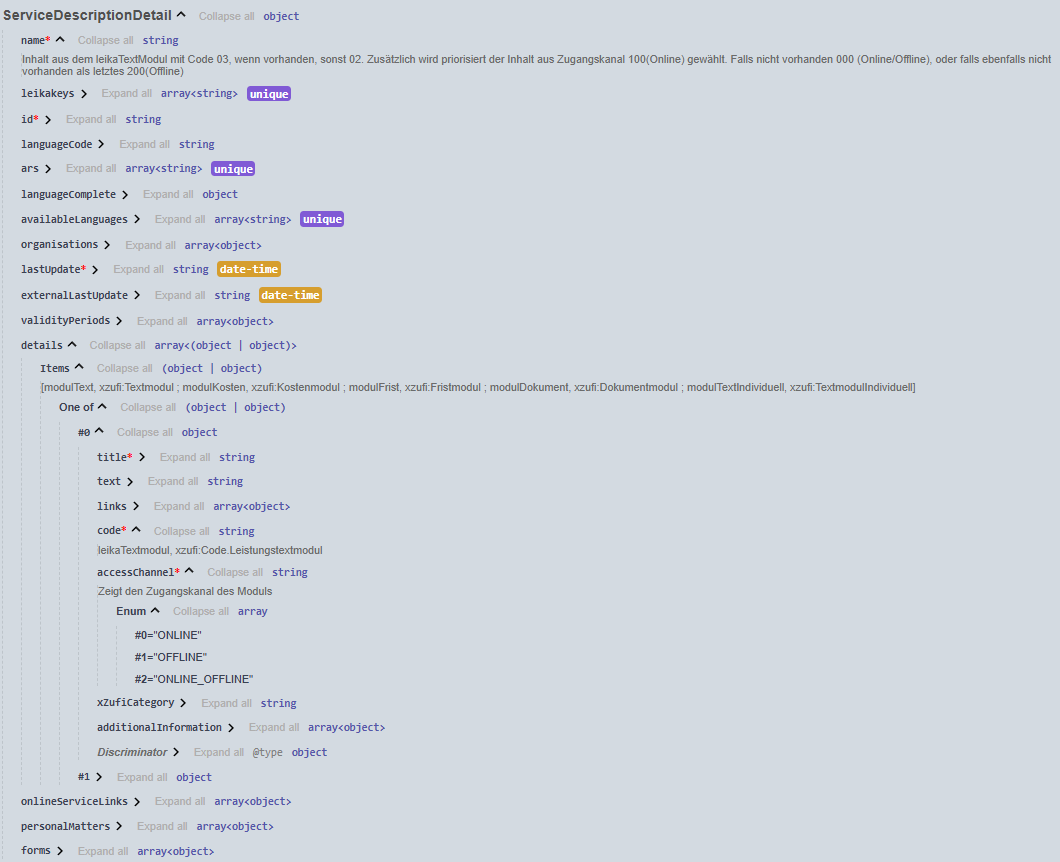 Schema v6beta3/servicedescriptions